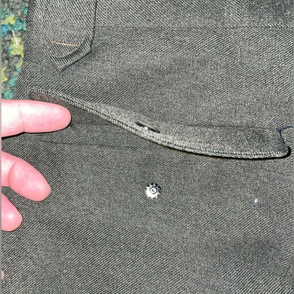 Vintage Army Green Western Slacks - Picture 4 of 10